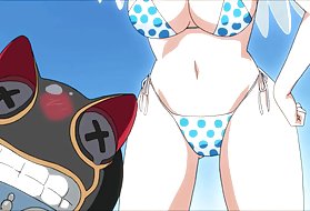 大日本女孩和两个黑鬼与巨大的phalluses